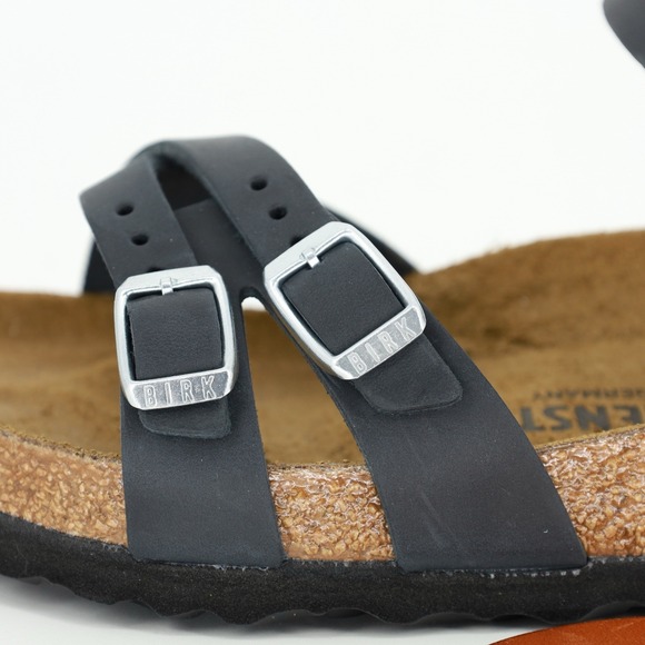 Birkenstock Kumba Oiled Leather Sandals Black Size 8 Regular NIB EU Size 39 - Picture 8 of 12